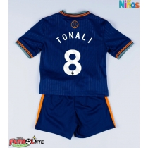 Camiseta Newcastle United Sandro Tonali #8 Tercera Equipación para niños 2025-26 manga corta (+ pantalones cortos)